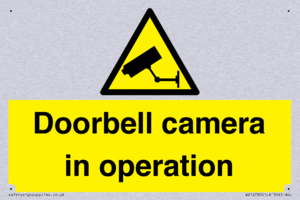 Doorbell camera in operation